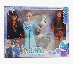 Набор кукол ZHF 2166 3 куклы, шарнирные суставы на руках, резиновая голова, в коробке (6968966587734)