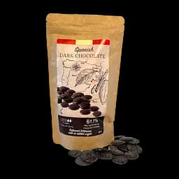 Шоколад чорний з замінником цукру 61% Natra Cacao 400 г