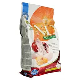 Сухий беззерновий корм для дорослих собак малих порід Farmina N&D Grain Free Pumpkin Dog Chicken&Pomegranate Adult Mini, гарбуз, курка та гранат, 2,5 кг - мініатюра 2