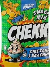 Снеки картофельные Snack Mix Chef Potato сметана с зеленью 30 г