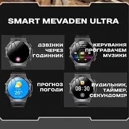 Годинник Smart Mevaden Ultra Rubber, 2 ремінця - мініатюра 19