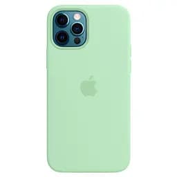 Чехол Silicone Case с MagSafe для Apple iPhone 12 Pro Max (Pistachio) ААА [57151]