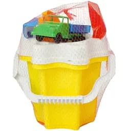 Відро Bamsic Квіточка №4 012/12Y яскравий набір для ігор з піском і водою з машинкою та аксесуарами
