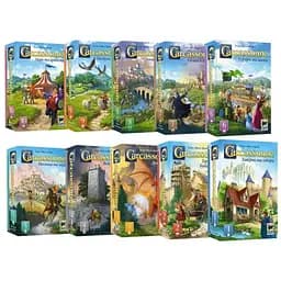 Настольная игра Feelindigo Набор из 10 дополнений к игре Каркассон (укр.) (FI25066+9)