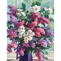 Алмазна вишивка Josef Otten Бузок у вазі на підрамнику 40x50 см (1559381830)