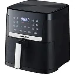 Аэрофритюрница аэрогриль безмасляная Sokany SK-10004 8.5 л электрическая сенсорная 1800 Вт