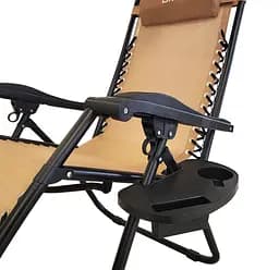 Розкладне садове крісло-шезлонг DMS GLS-120B Dark beige - мініатюра 7