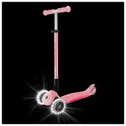 Самокат Globber Elite Lights колеса з підсвіткою 50 кг пастельно-рожевий (439-710-3) - мініатюра 9