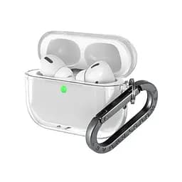 Чохол для навушників Apple AirPods Pro 3, прозорий, Air, термополіуретан (TPU), протиударний, захист від подряпин, пилу і ударів, футляр з карабіном для кріплення, точні вирізи для доступу до роз"ємів, ArmorStandart (ARM88268) - мініатюра 2