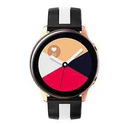 Ремінець для Samsung Galaxy Watch 4 Classic 46mm - чорно-білий ширина кріплення 20мм силікон Watchbands D2 Normal (W37-1WB32631125) - мініатюра 3