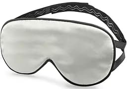 Маска для сну шовк "Чумацький Шлях" з нековзною резикою в Подарунковій упаковці Біла (1177-02)