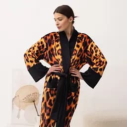 Кімоно жіноче з плюшевого велюру Kimono Сonfidence 18397 L - мініатюра 5