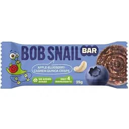 Фруктово-ягідно-горіховий батончик Bob Snail Яблуко-Чорниця-Кеш’ю-Кріспи Кіноа 35 г