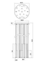 Підвісний світильник Redo MADISON SU LED 64W 3000K SGD (4.1.2) 01-2058 - мініатюра 2