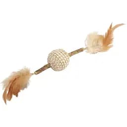 Іграшка для котів Camon Паличка Matatabi з джутовою кулькою, 30 см