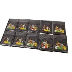 Детские футбольные карты черные 100 шт, 10 упаковок коллекционные Football Stars