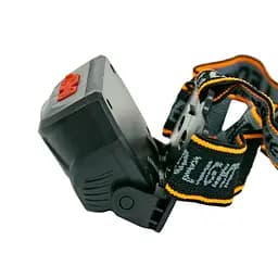 Ліхтар налобний BL-203, акумуляторний світлодіодний COB, USB заряджання, 4 режими, чорний - мініатюра 3