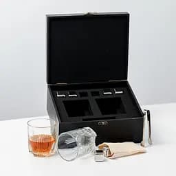 Подарунковий набір Whiskey Stones "Сталевий" №2 Selecta - мініатюра 4