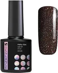 Гель-Лак для нігтів Reglance 119 Темно-коричневий з різнокольоровими блискітками 7.5 мл