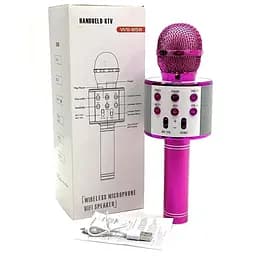 Караоке мікрофон-колонка Epik WS858 Pink - мініатюра 4
