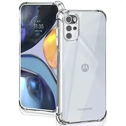 TPU чохол Getman Ease logo посилені кути Full Camera для Motorola Moto G22 Безбарвний прозорий