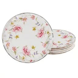 Набір тарілок Lefard Лаура, 20 см, 6 шт., білий (943-119)