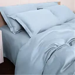 Комплект постільної білизни MirSon Tencel №04 Blue 220х240 (2200009369537) - мініатюра 3