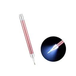 Аксесуари Стилус з ліхтариком для алмазної мозаїки. Пудровий A-Toys