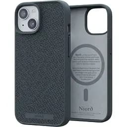 Чохол-накладка Njord Fabric MagSafe Case Dark Grey для iPhone 15 (NA51FA09)