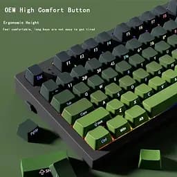Набір кейкапів PBT Green Gradient (130+) / OEM-профіль, Зелений - мініатюра 4