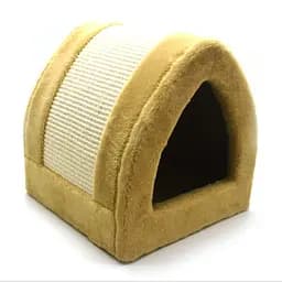 Будиночок драпак для котів Zoo-hunt Дача 33х33х35 см сезаль бежевий