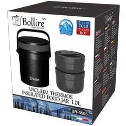 Термос Bollire BR-3506 харчовий 1 л чорний (BR-3506) - мініатюра 2