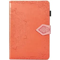 Шкіряний чохол Epik Art Case з візитницею для Samsung Galaxy Tab S7+ Помаранчевий