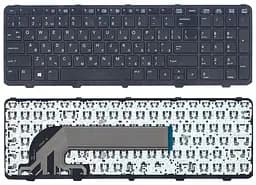 Клавіатура для HP ProBook (450 G0, 450 G1, 450 G2, 455 G1, 455 G2, 470 G0, 470 G1, 470 G2) Чорна, (Чорна рамка) - мініатюра 3