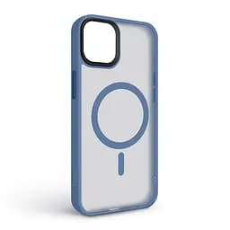 Чехол для Apple iPhone 15 Plus, Uniq MagCase, голубой, противоударный, панель-накладка с MagSafe, ударопрочный TPU+PC, с магнитом MagSafe, поддержка полноценной беспроводной зарядки, ArmorStandart (ARM75334) - мініатюра 2
