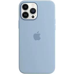 Чехол Epik SilIcone Case with MagSafe and Animation для iPhone 13 Pro Max Blue Fog