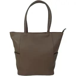 Женская кожаная сумка на двух ручках Borsacomoda коричневая sum0028734