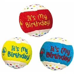 Игрушка для собак Croci Pet's party Мяч теннисный для вечеринок 6.5 см разноцветный