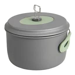 Набір посуду Bo-Camp Explorer XL 4 Pieces Hard Anodized Grey/Green (2200249), Сірий - мініатюра 3
