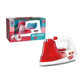 Утюг 3207, звук, свет, трещётка, брызгает водой, на батарейке, в коробке (6974102400539)