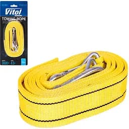 Трос буксирувальний Vitol ST1004/ТР-202-3-2 стрічка 3 тонни 47 мм х 4.5 м жовтий (ТР-202-3-2) - мініатюра 4