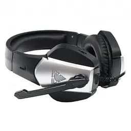 Ігрові навушники з мікрофоном з підсвічуванням чорні накладні - мініатюра 2
