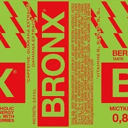 Напій енергетичний безалкогольний Bronx Смак ягід 0.8 л - мініатюра 3