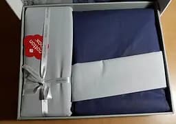 Комплект постільної білизни CottonBox Plain Lacivert/Grey Євро Різнобарвний 000230400 - мініатюра 2