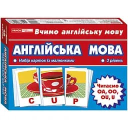 Тематические карточки по английскому языку Ranok Creative Читаем U, OA, OU, OO 3 уровень 13140022