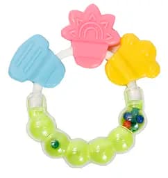 Прорізувач-брязкальце Курносики, салатовий (7044 сал)