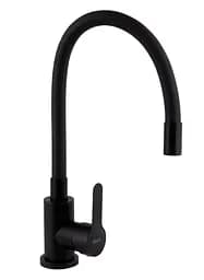 Змішувач для кухні Brinex Pure 015F3 з гнучким виливом Black Matt BRIPUR015F3BLM