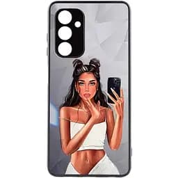 TPU+PC чохол Prisma Ladies для Samsung Galaxy A14 5G Black in White, TPU+PC