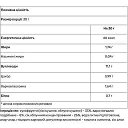 Фруктовий батончик Power Pro Healthy Meal чорниця, журавлина, чорнослив 30 г   - мініатюра 2
