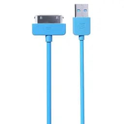 Кабель для iPhone 4, 4s - 30pin Remax Light 1 м голубой
